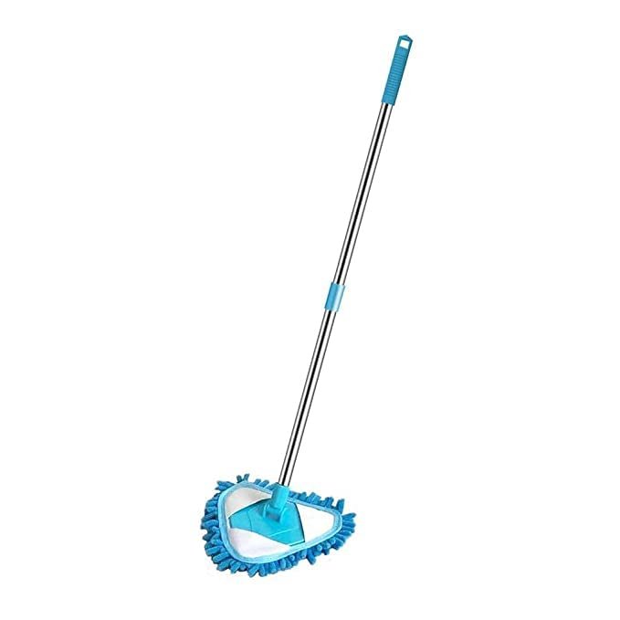 Triangular Dusting Mop with 180° Rotating Head – Extendable, Wet & Dry Mop for All Floor Types - Image 7