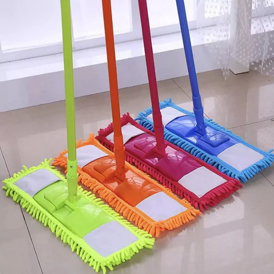 Soft Microfiber Super-Absorbent Easy Flat Mop (Random Colors) - Image 3