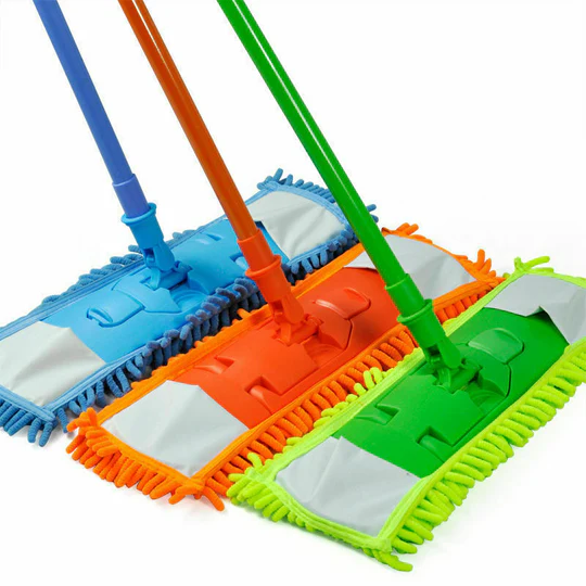 Soft Microfiber Super-Absorbent Easy Flat Mop (Random Colors) - Image 4
